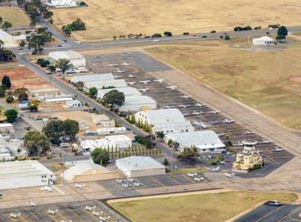 Ariel shot of Parafield Airport