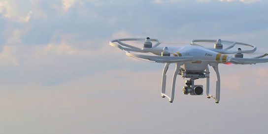 Image of a drone in the sky