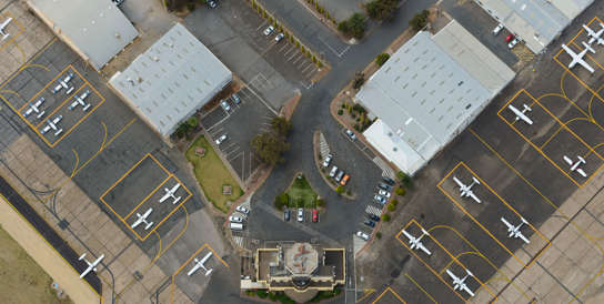 aerial photo of parafield airport