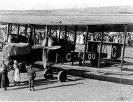 Black and white photo of plane